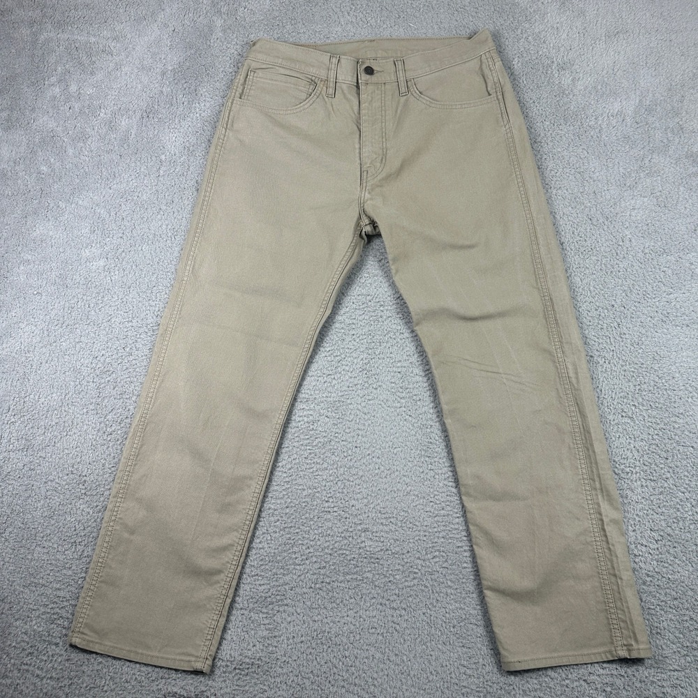 Levis Workwear Fit Pants Mens 34x30 (Fits 32x28) Tan Khaki Straight Stretch‎